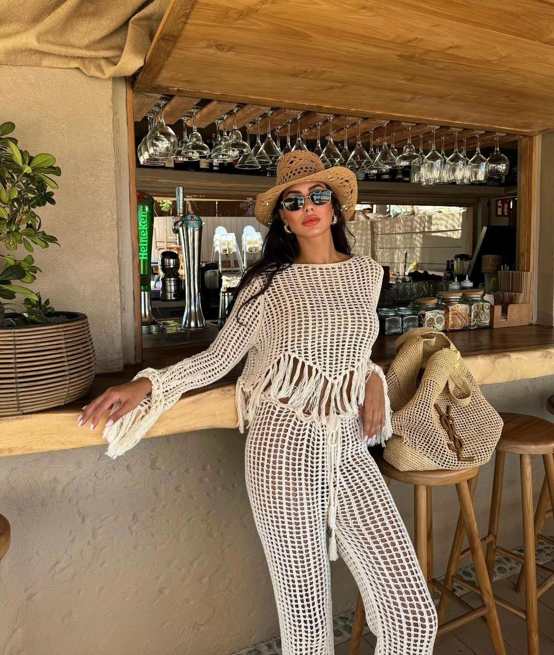 Crochet Set Pants + Top