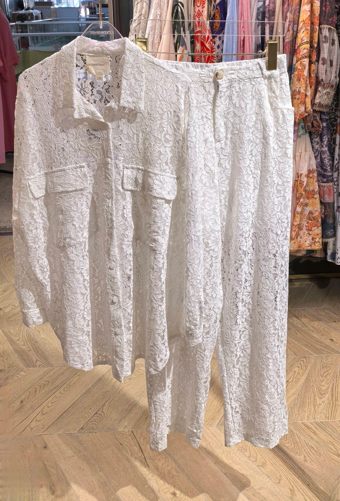LACE Cotton White Set