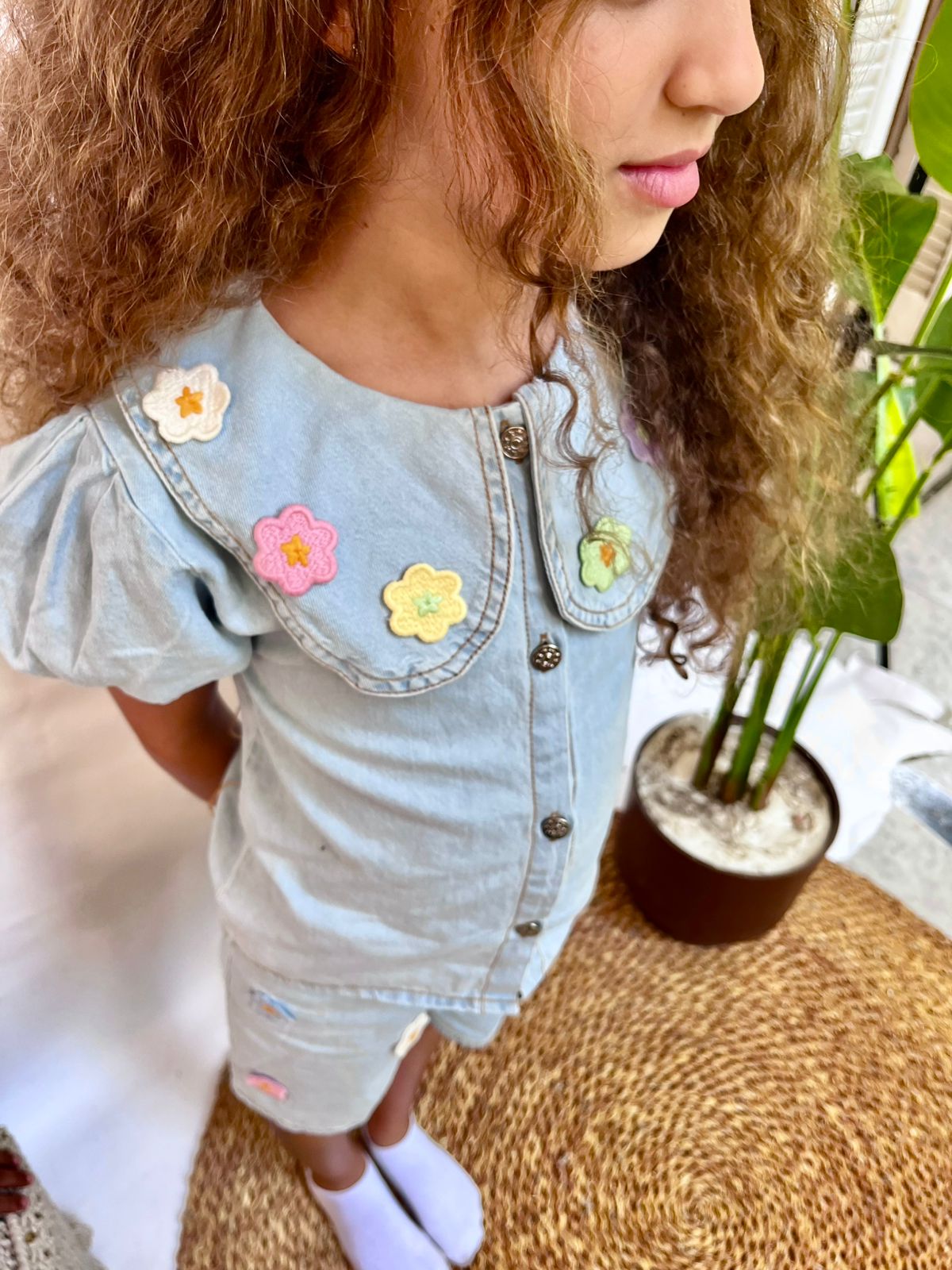 Flower Jeans Set