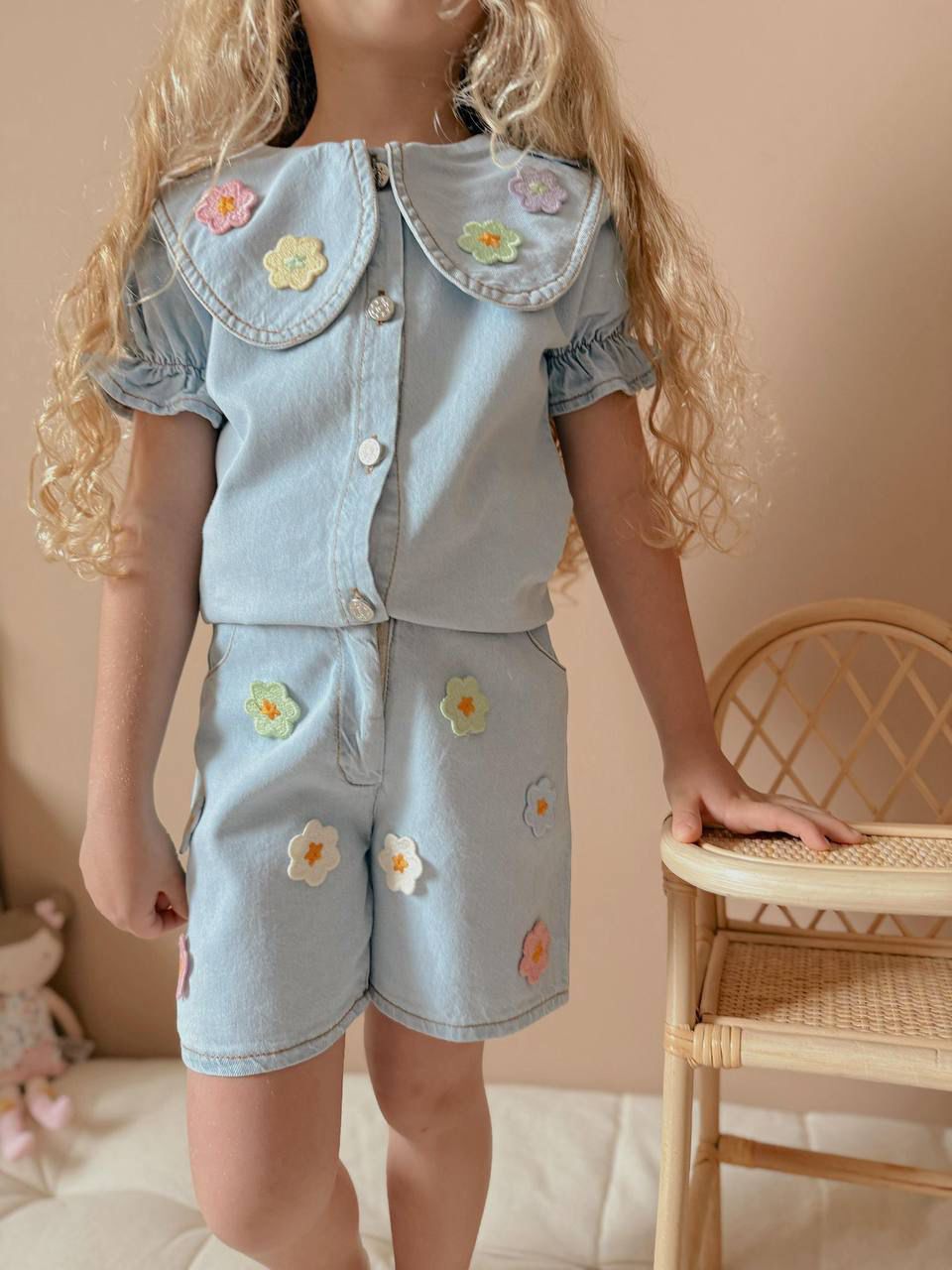 Flower Jeans Set