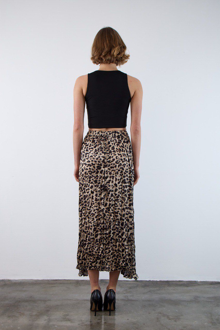 Skirt Leopard Silk