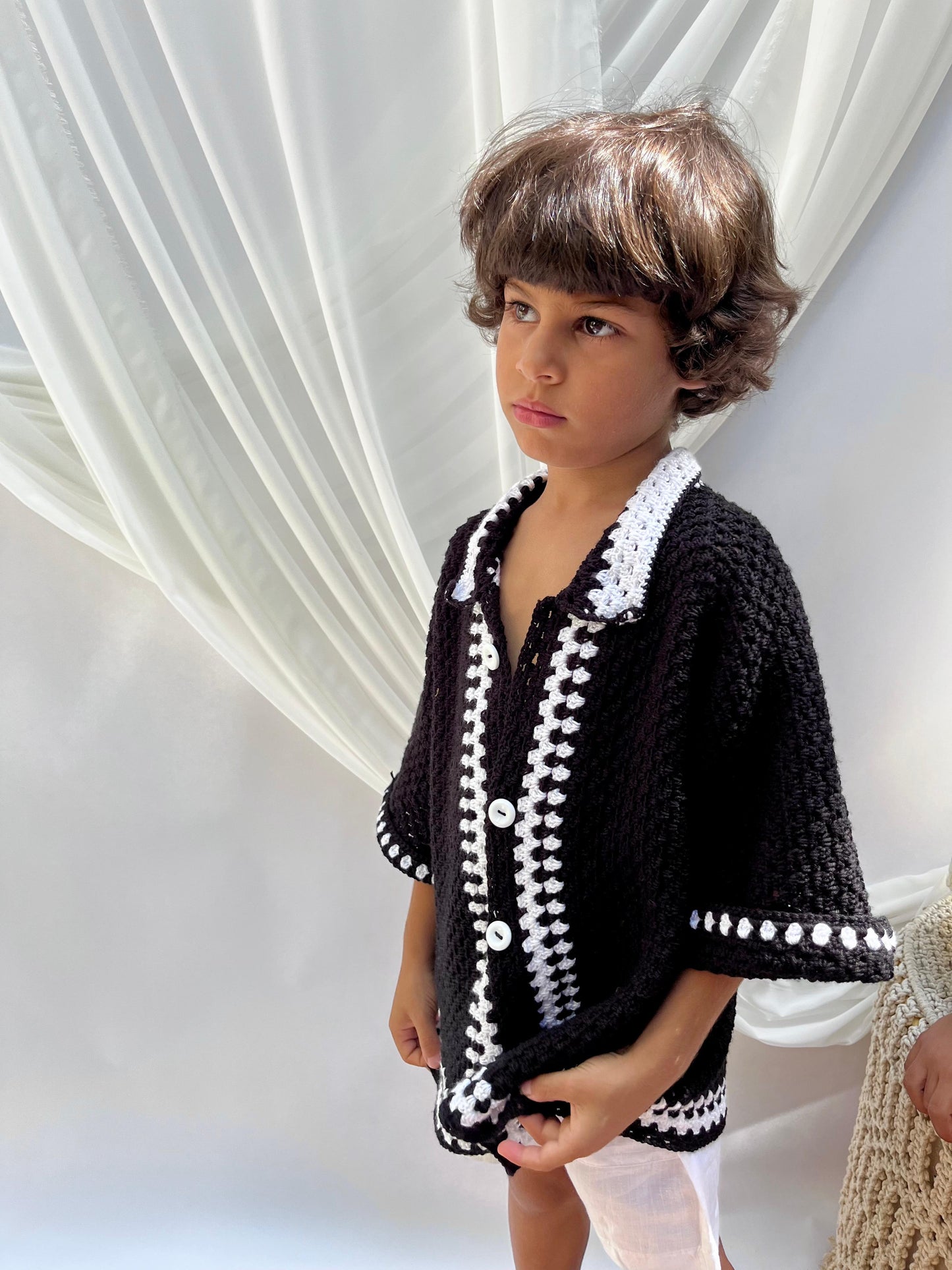 Black Strip Crochet
