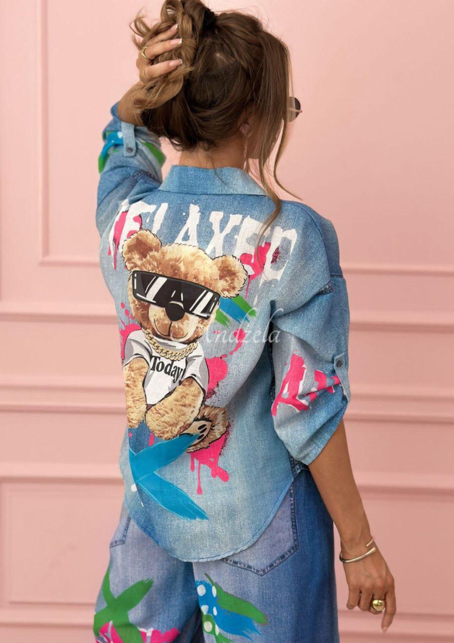 Teddy Bear Denim Set