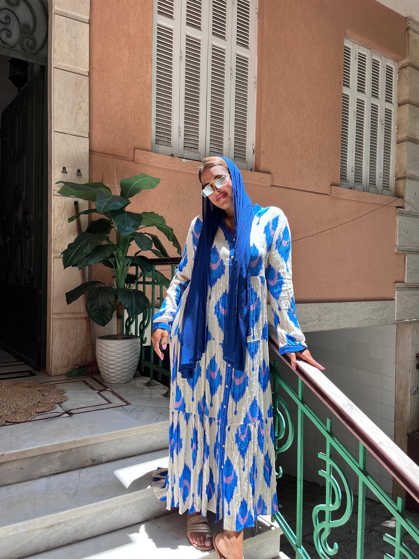 Dress Floral Blue