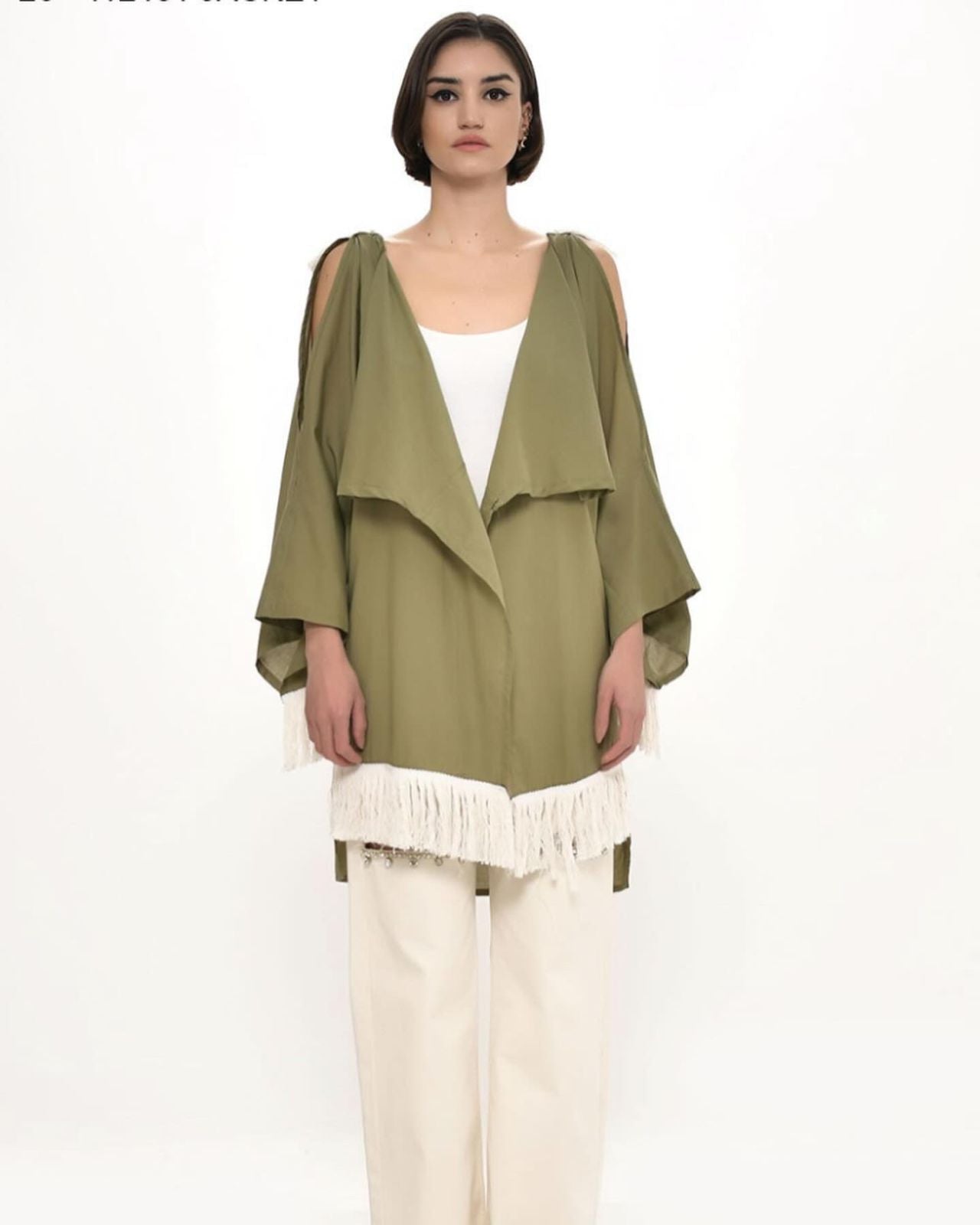 Cardigan Olive - Fringers DQ