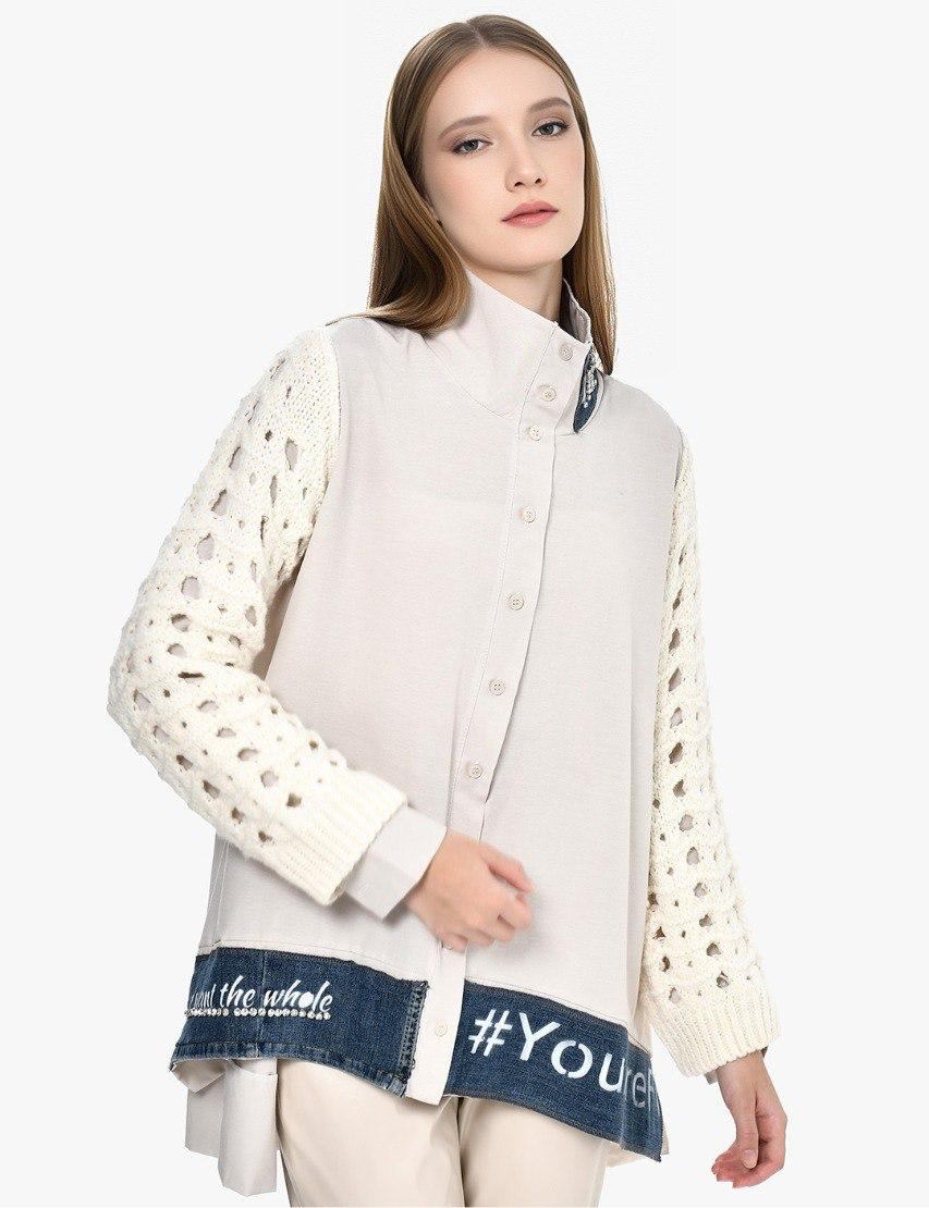 Shirt Crochet sleeves DQ