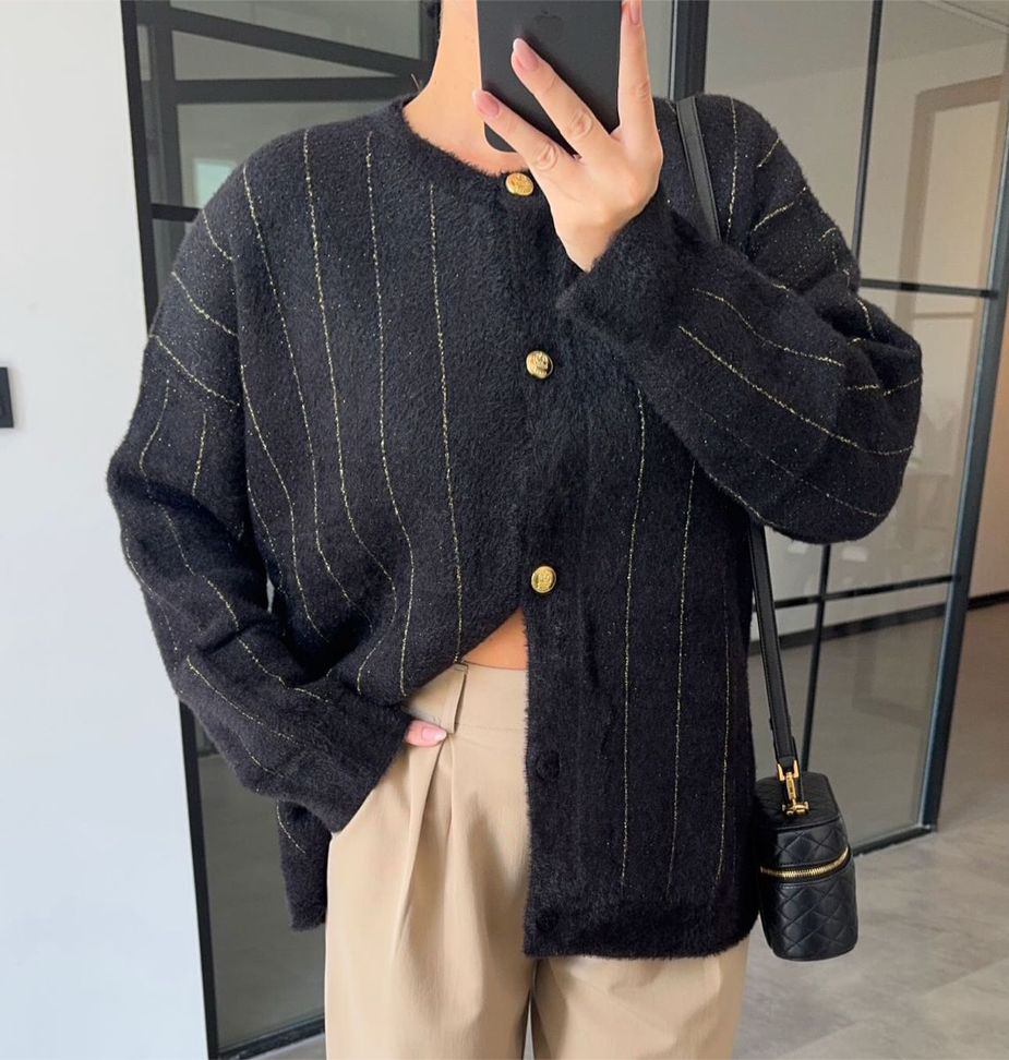 Gold Stripped Black