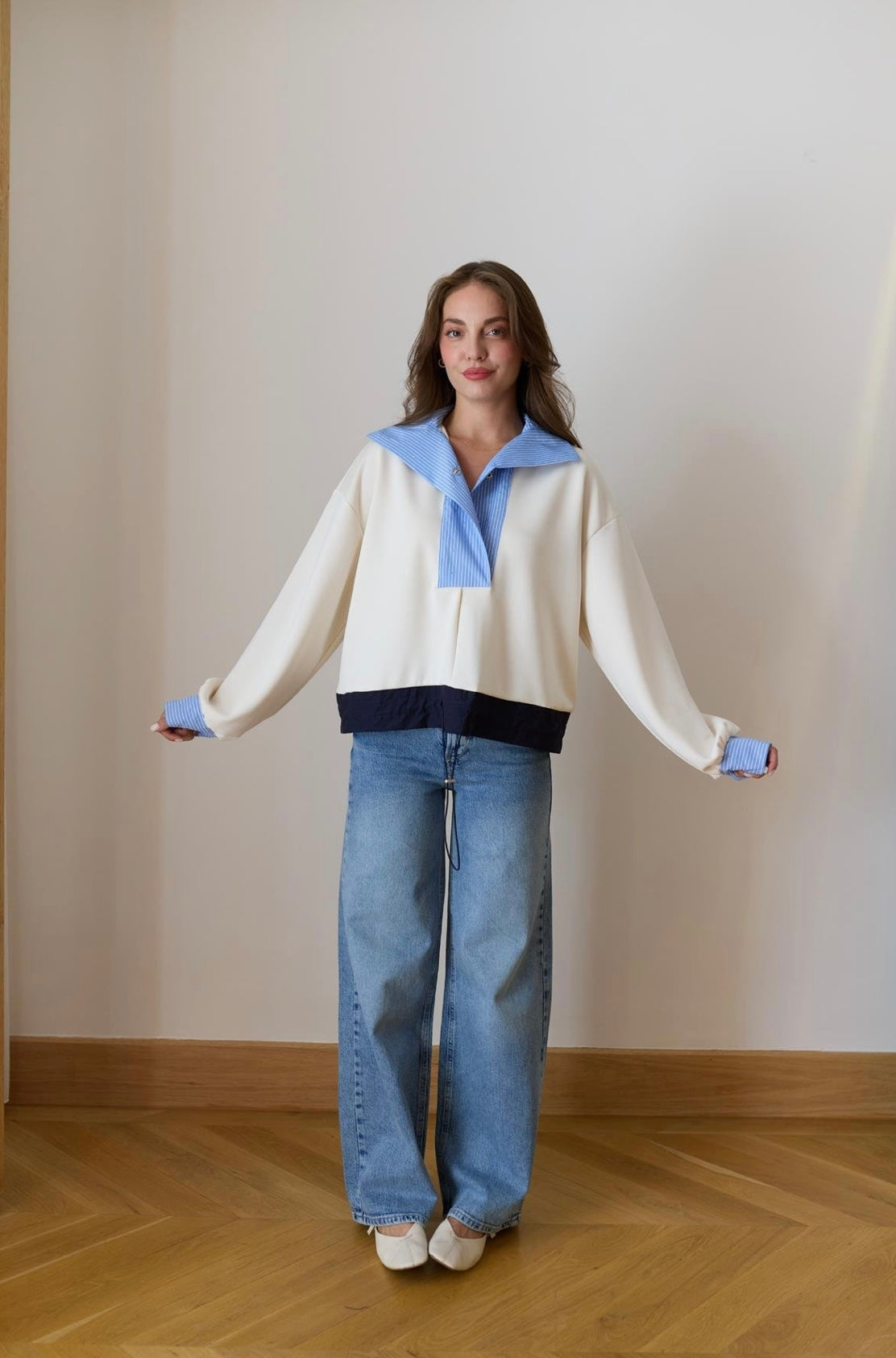 Sweater Striped Shirt