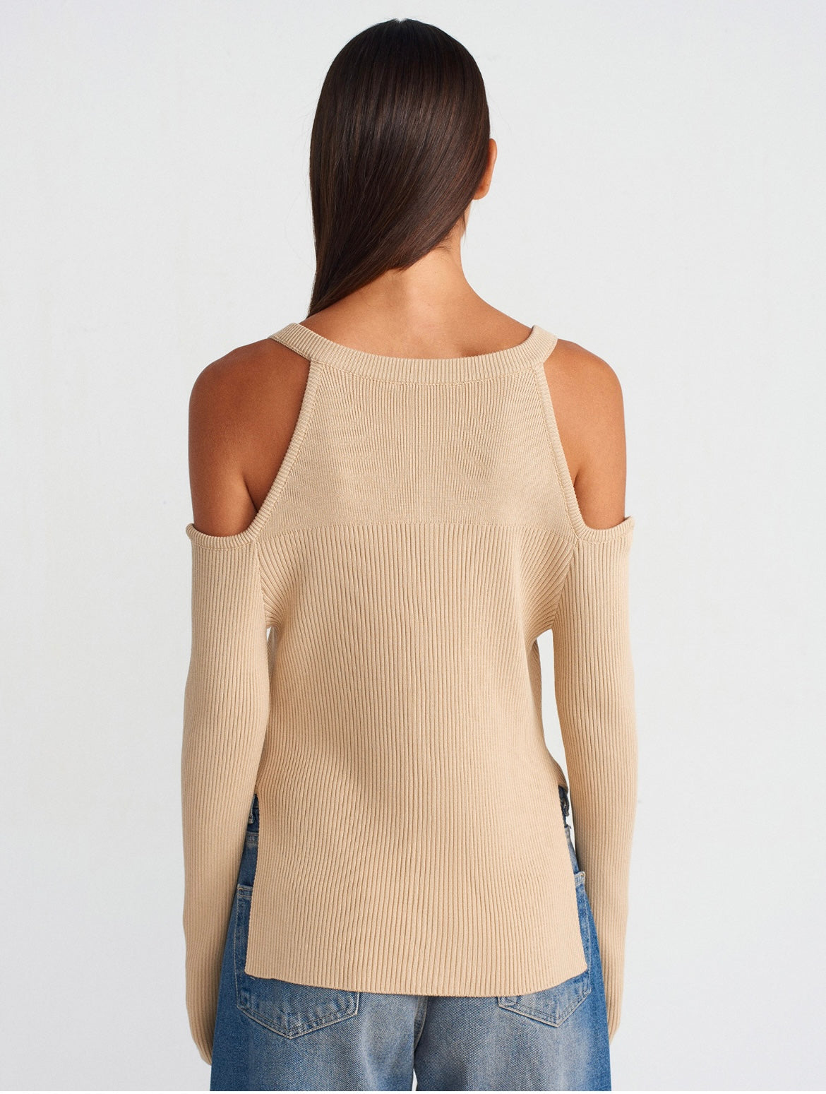 Beige Knit