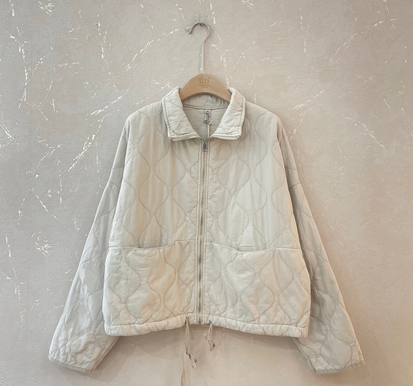 Quilted zipper jacket