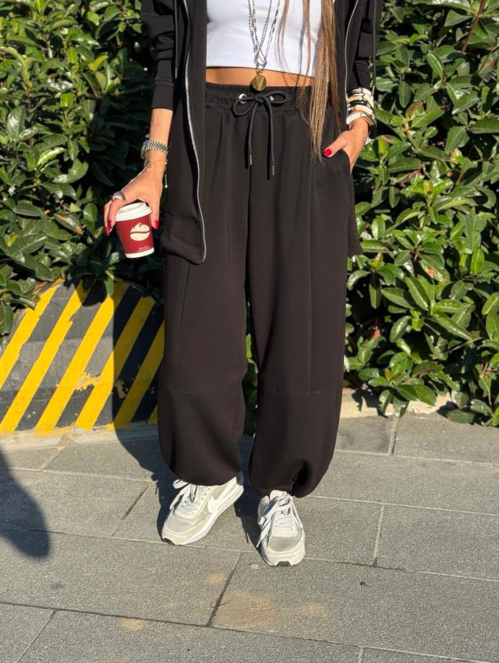 Set Long Hoddie Brown