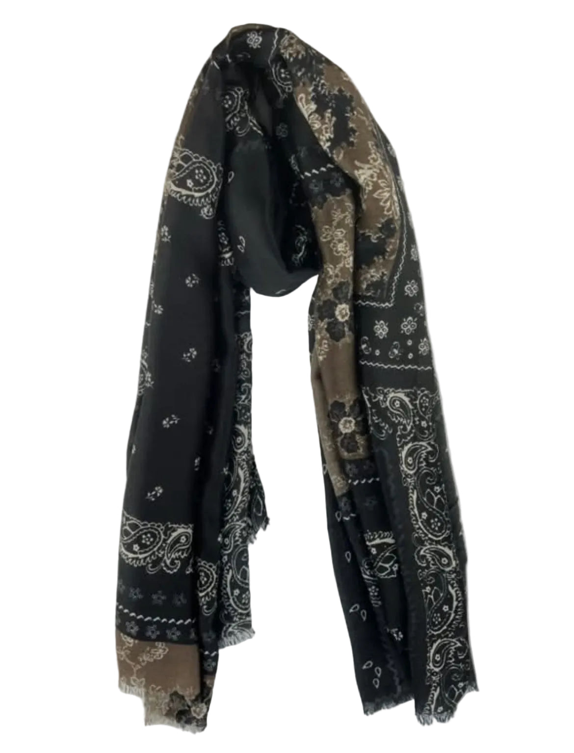 Bandana scarf black cafe