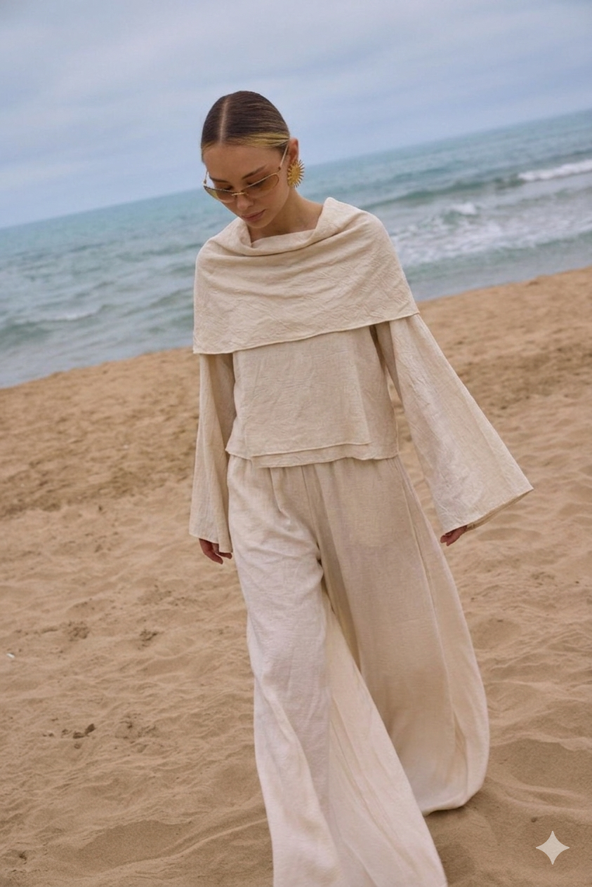 Set beige Drape