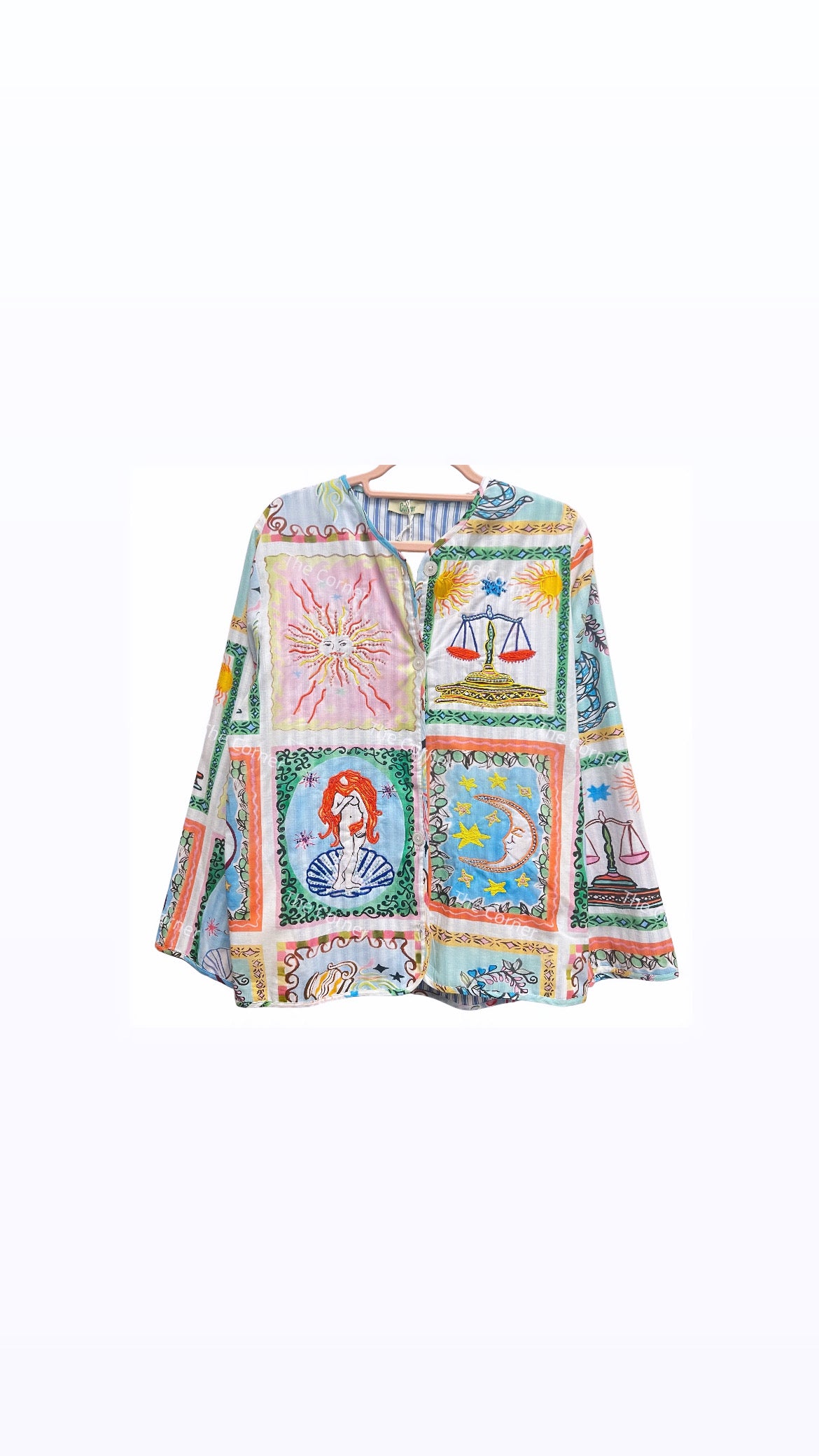 Jacket colorful embroidery