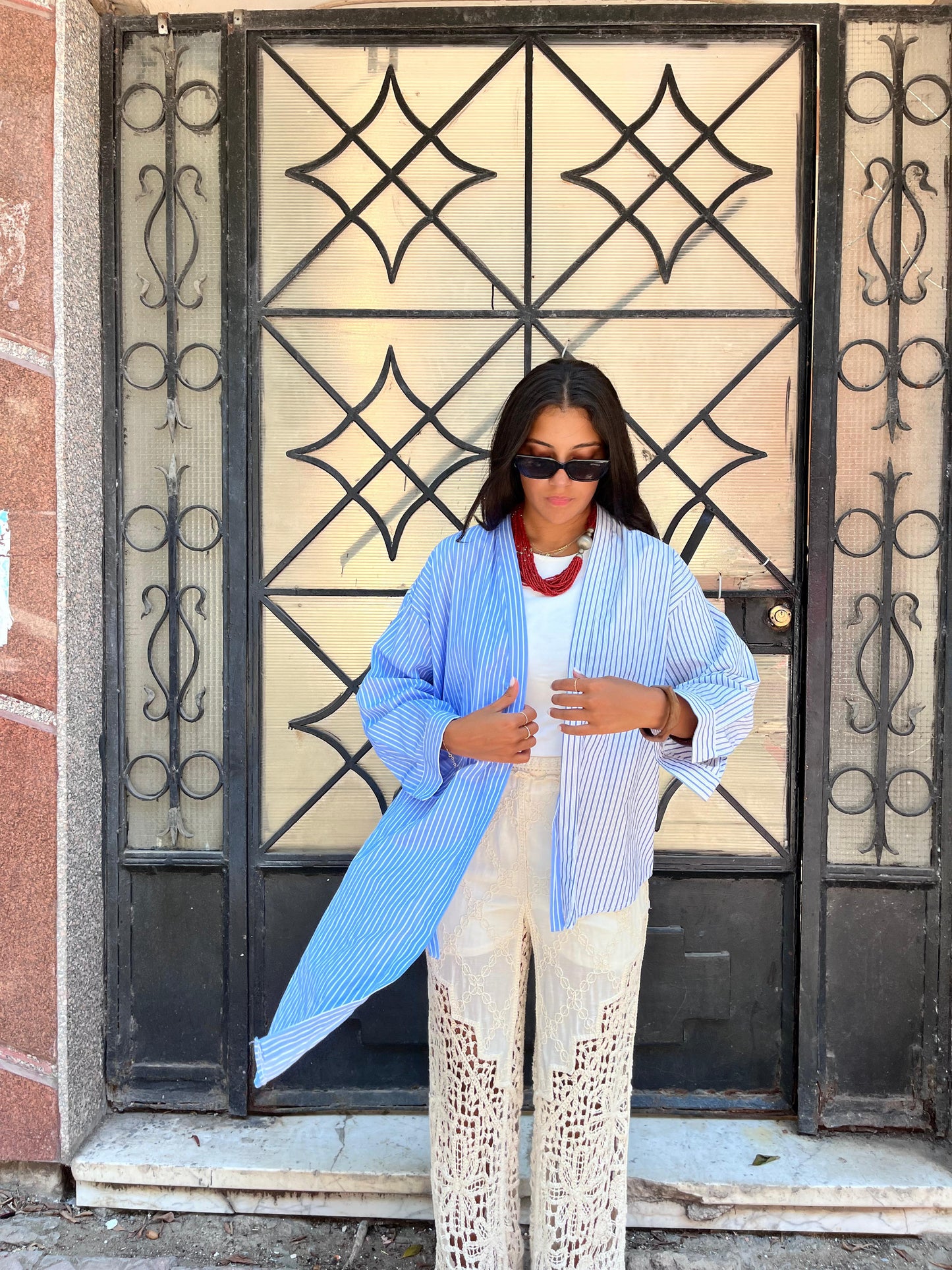 Stripe Shirt Layer