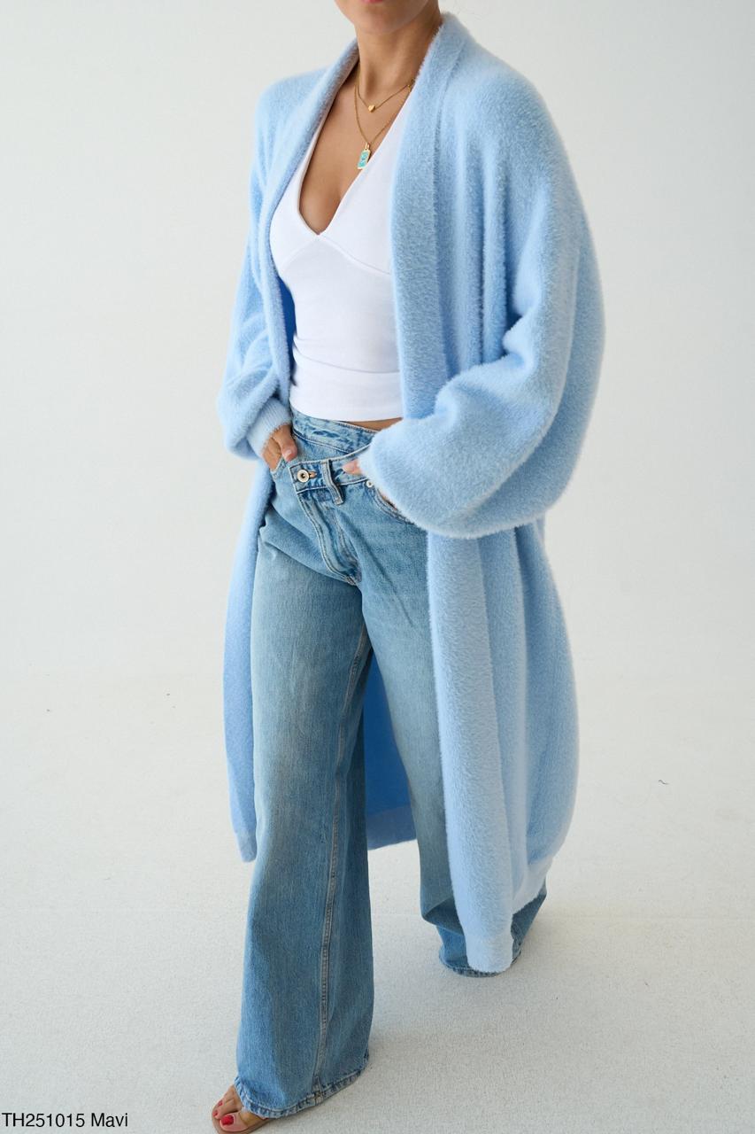 Blue Fur Cardigan