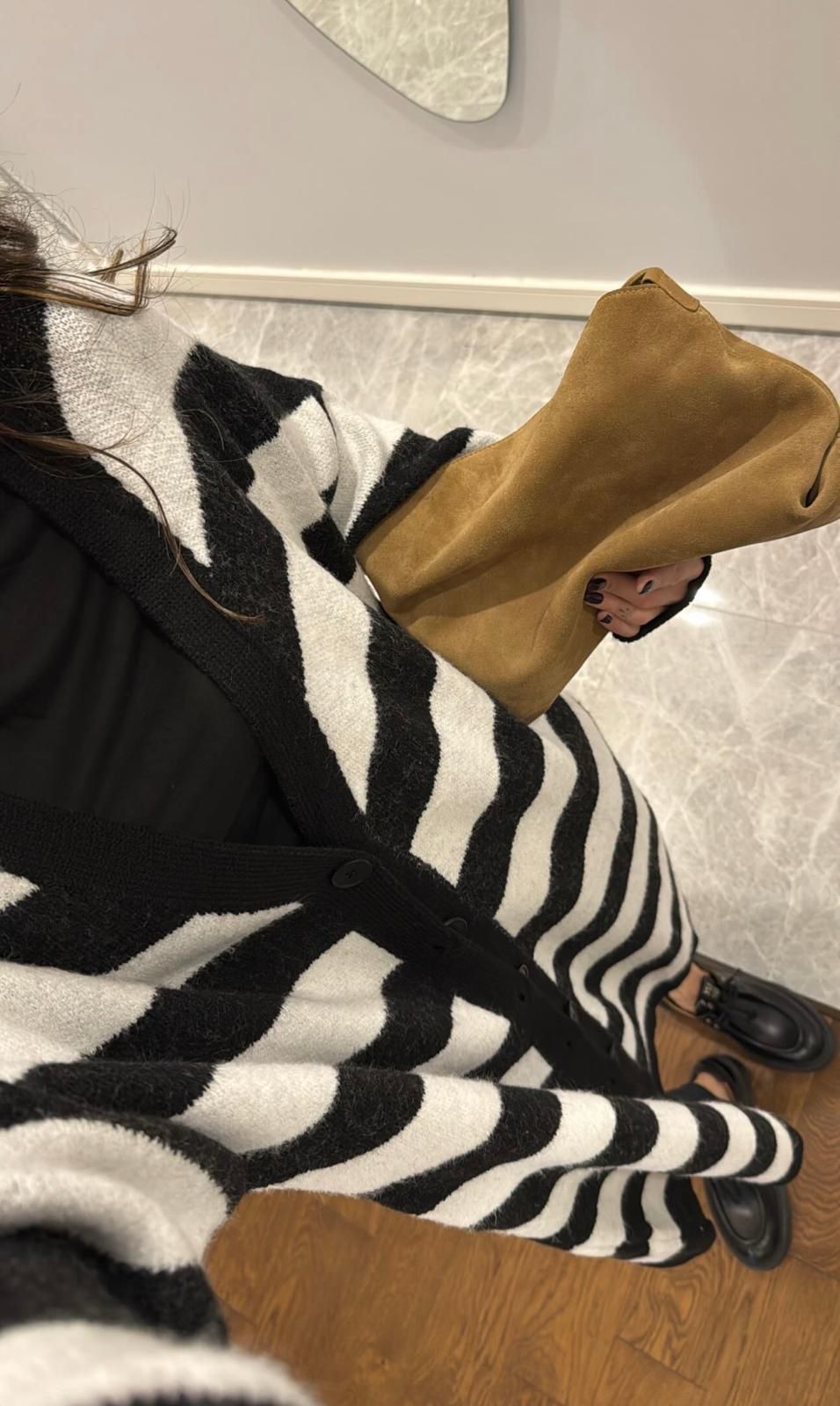 Stripped Cardigan