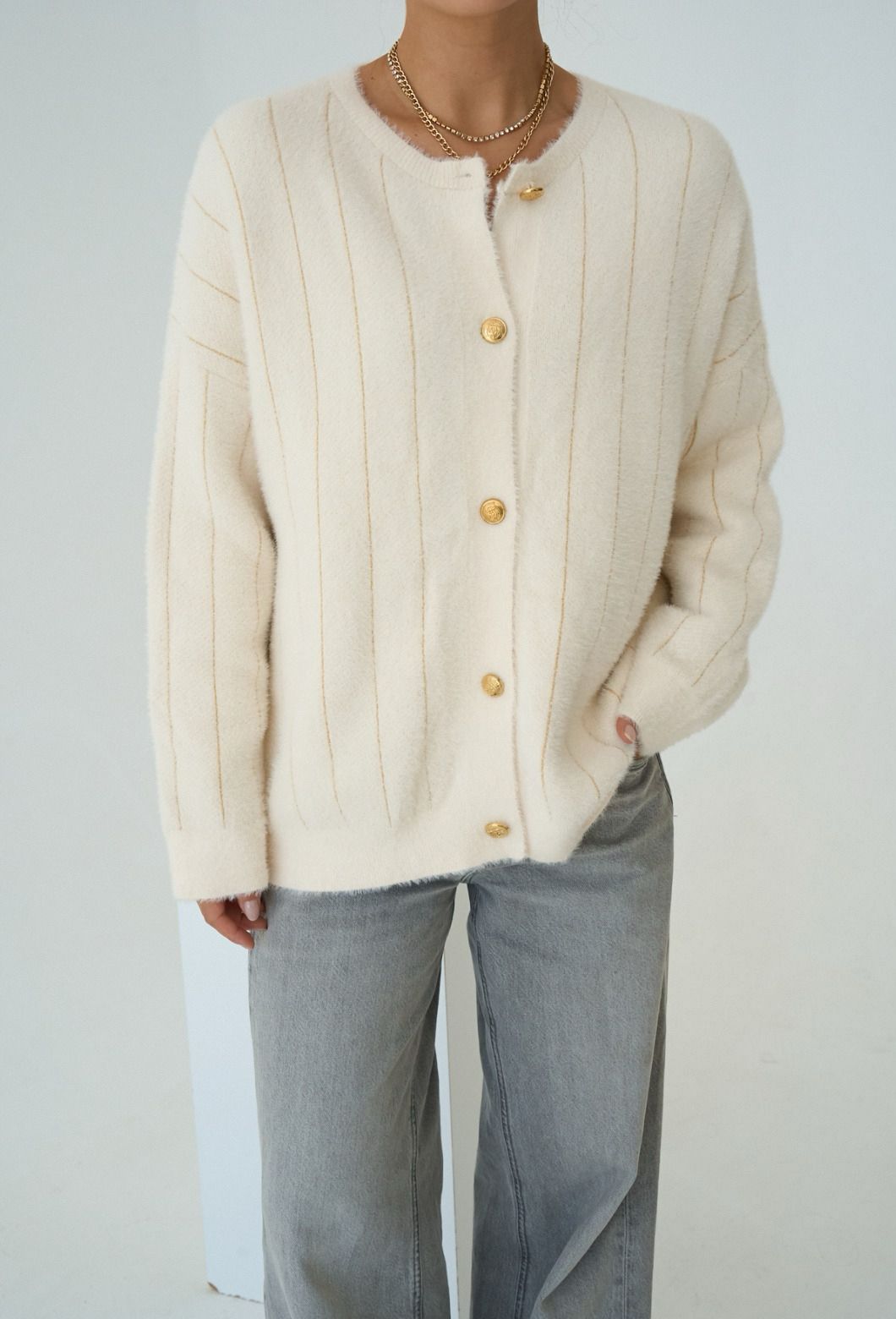 Gold Stripe Off White