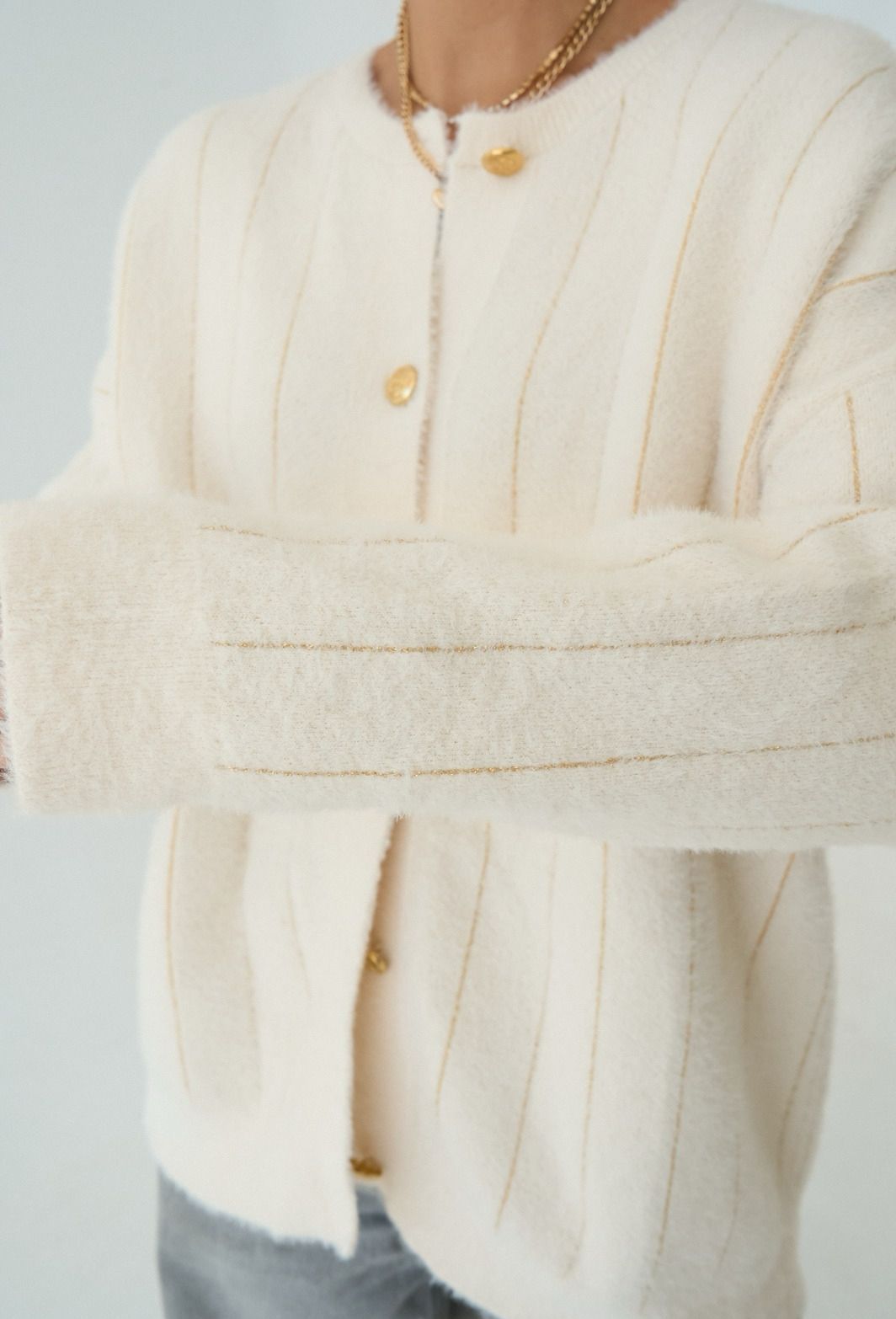 Gold Stripe Off White