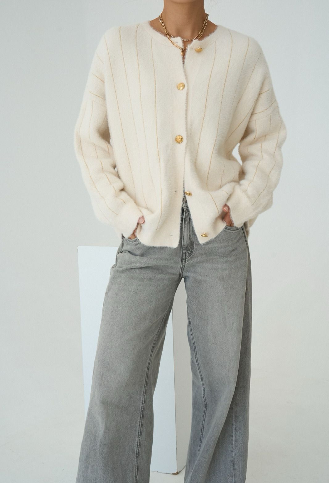 Gold Stripe Off White