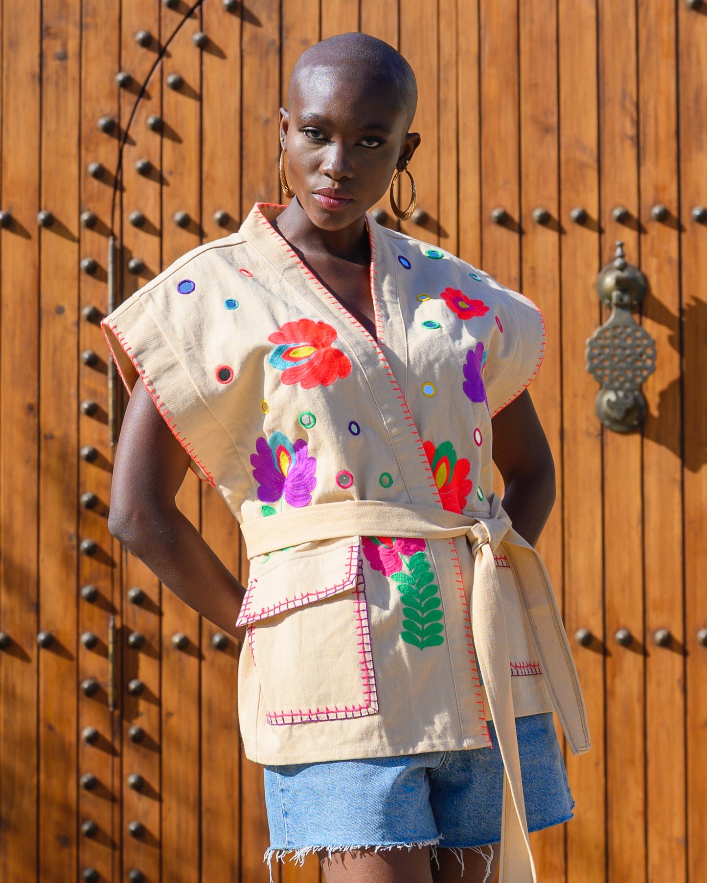 Vest embroidery