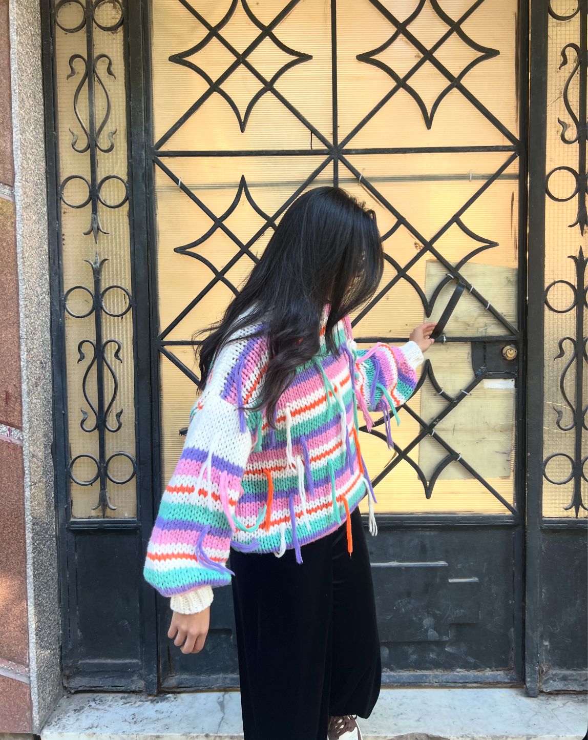 Crochet fringes colors