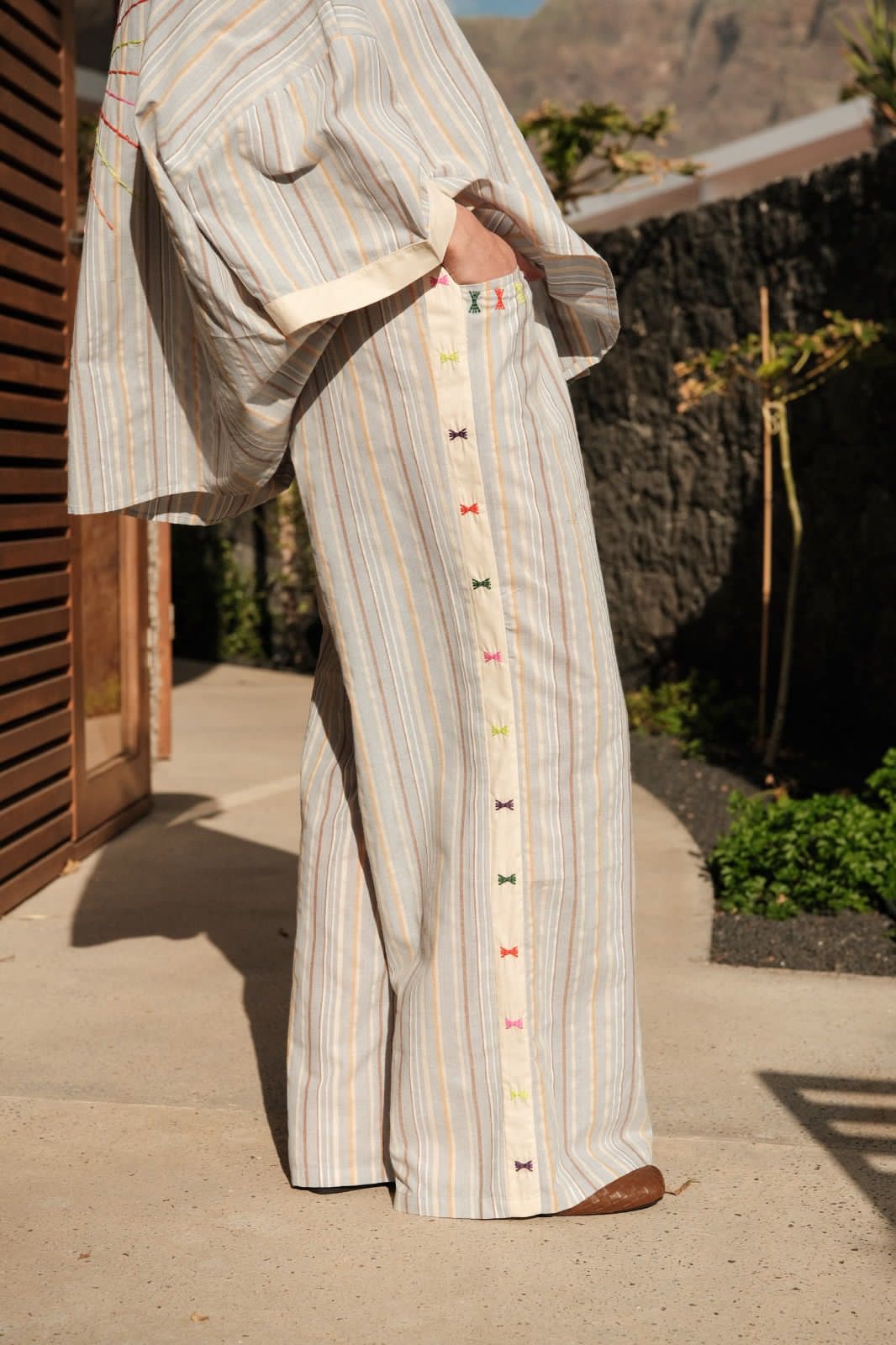 Set stripe beige
