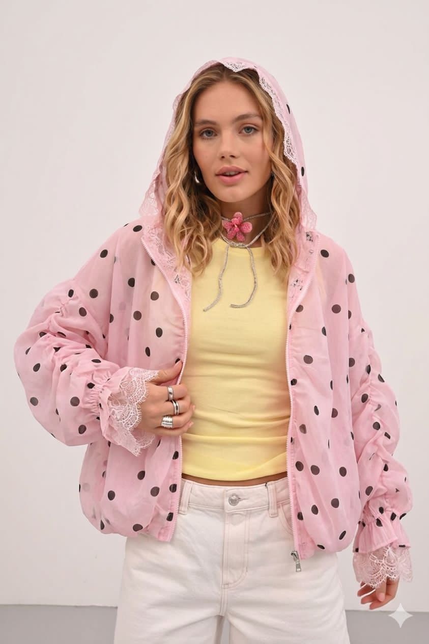 Sweater polka pink