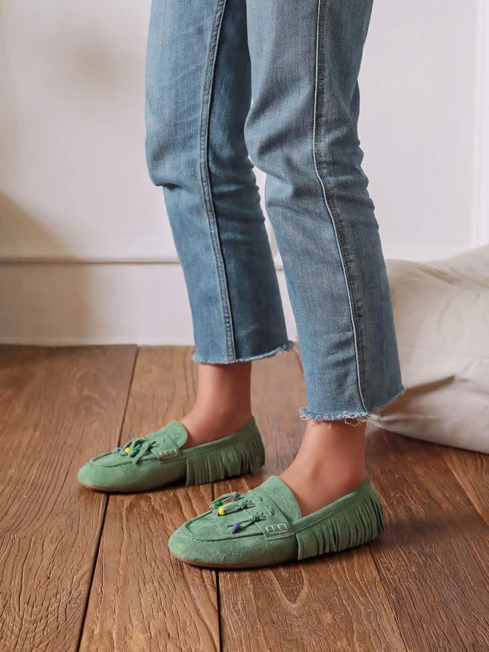 BALLERINA FRINGES GREEN