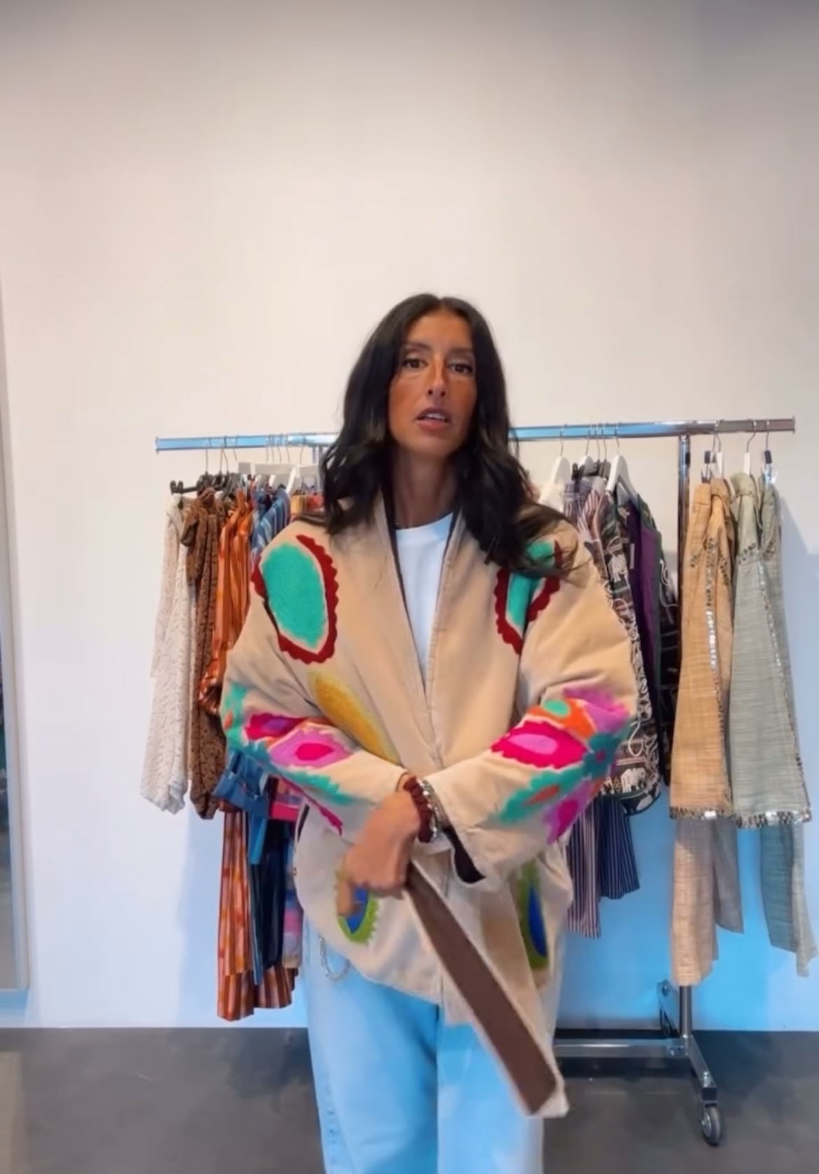 Jacket beige colors