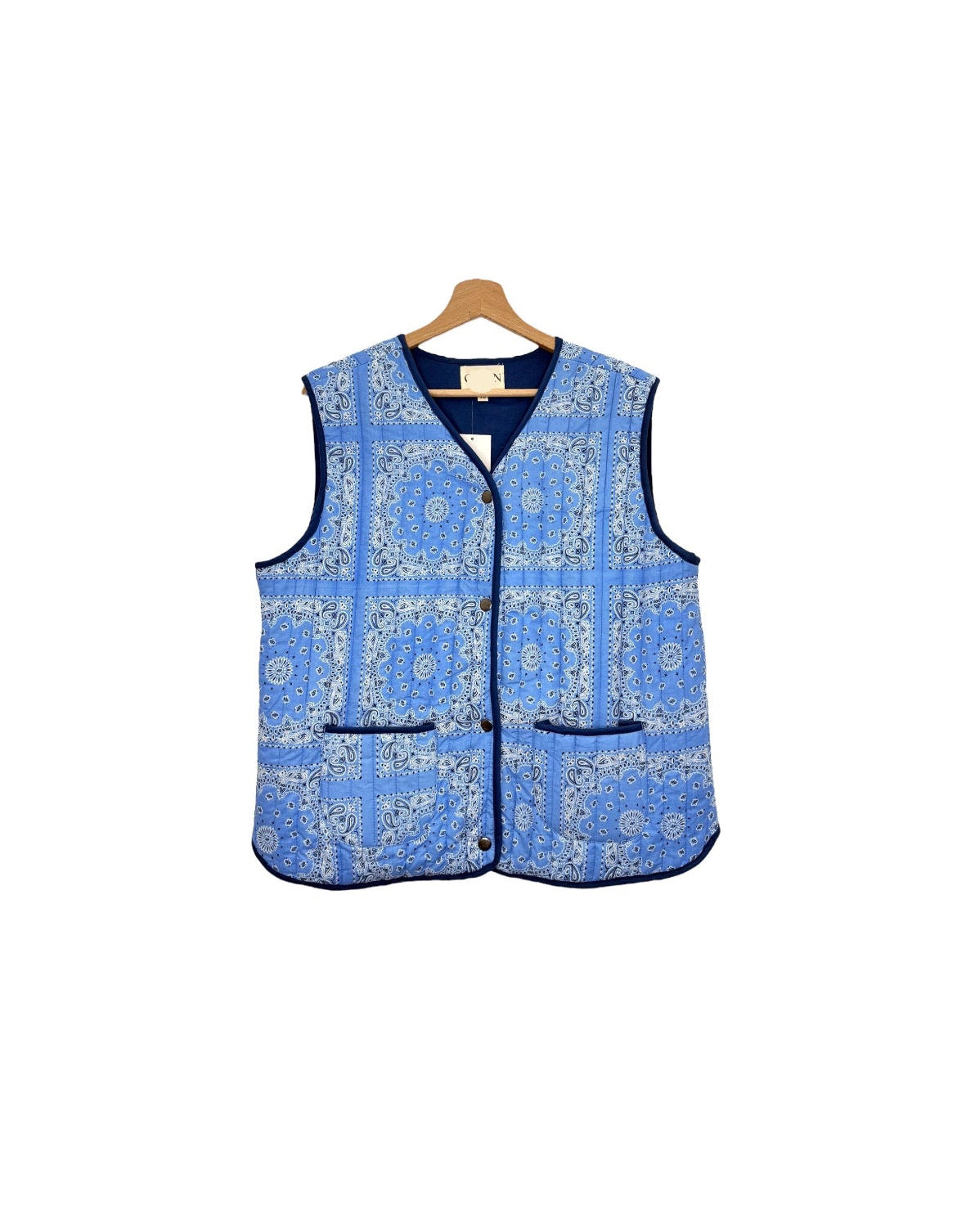 Vest bandana blue blanc