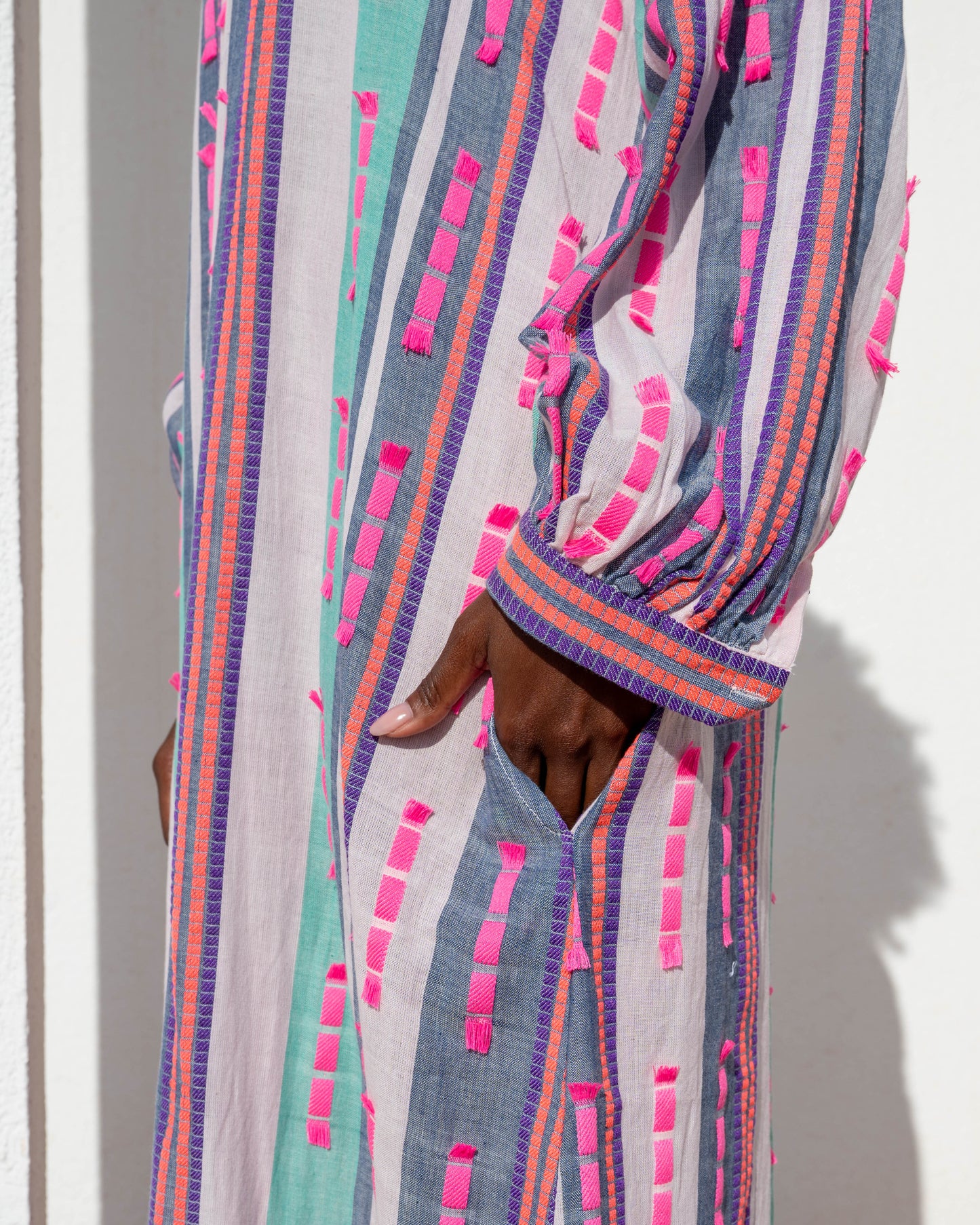 Dress stripe mint pink