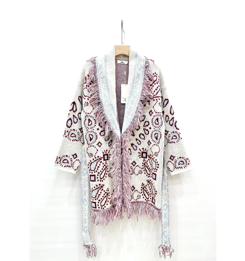 Bandana cardigan two colors