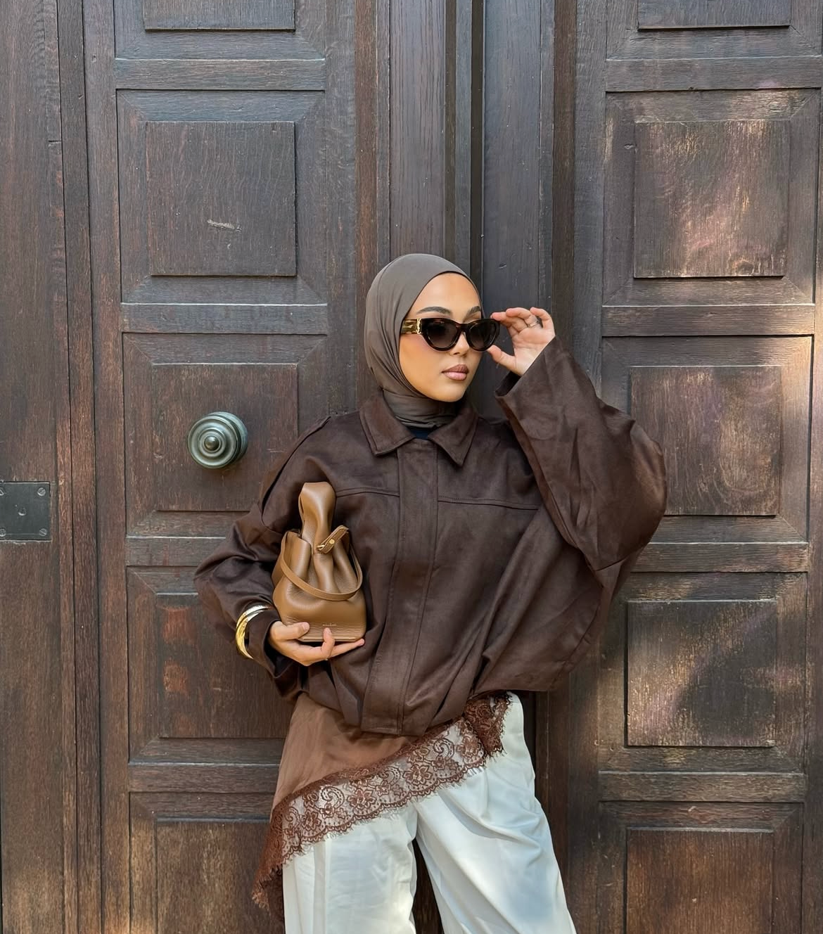 Bomber Suede Brown jacket