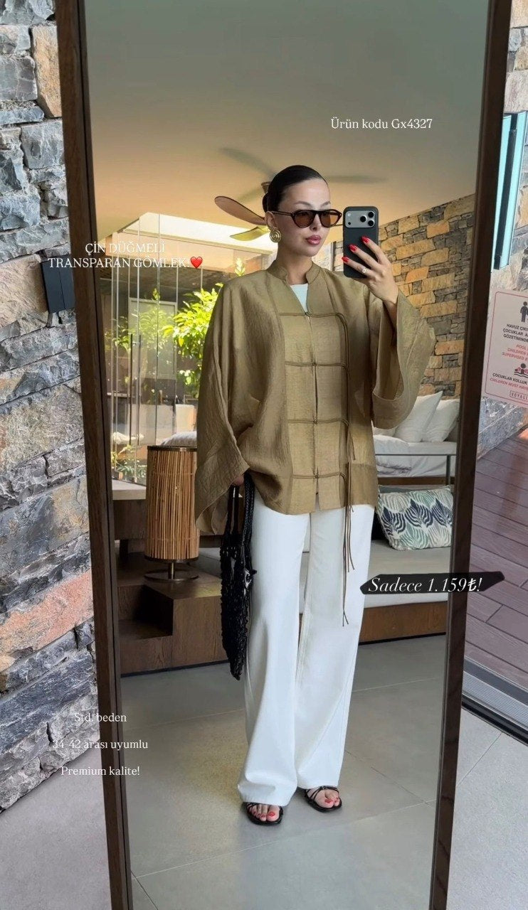 Tang shirt olive cafe