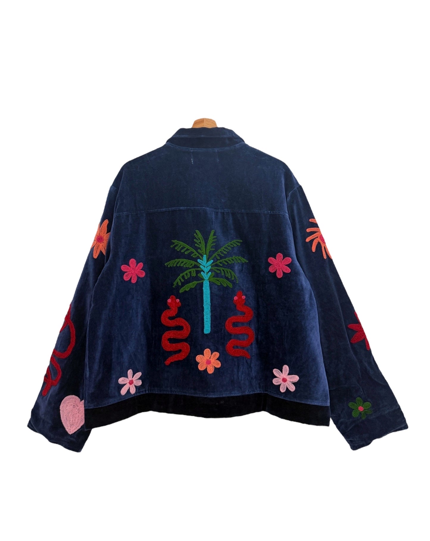 Navy embroidery Orlin jacket