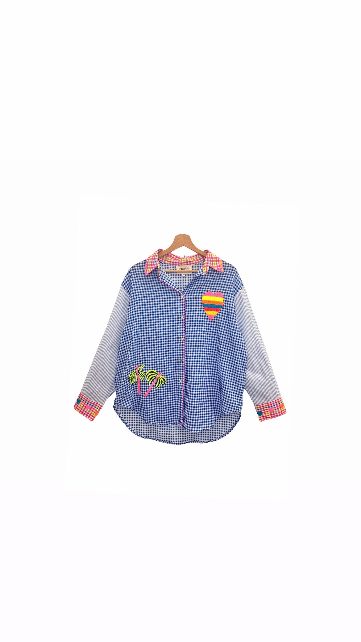 Shirt checkered heart