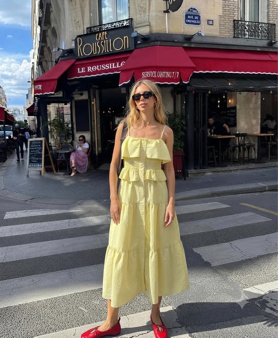 Dress butter yellow