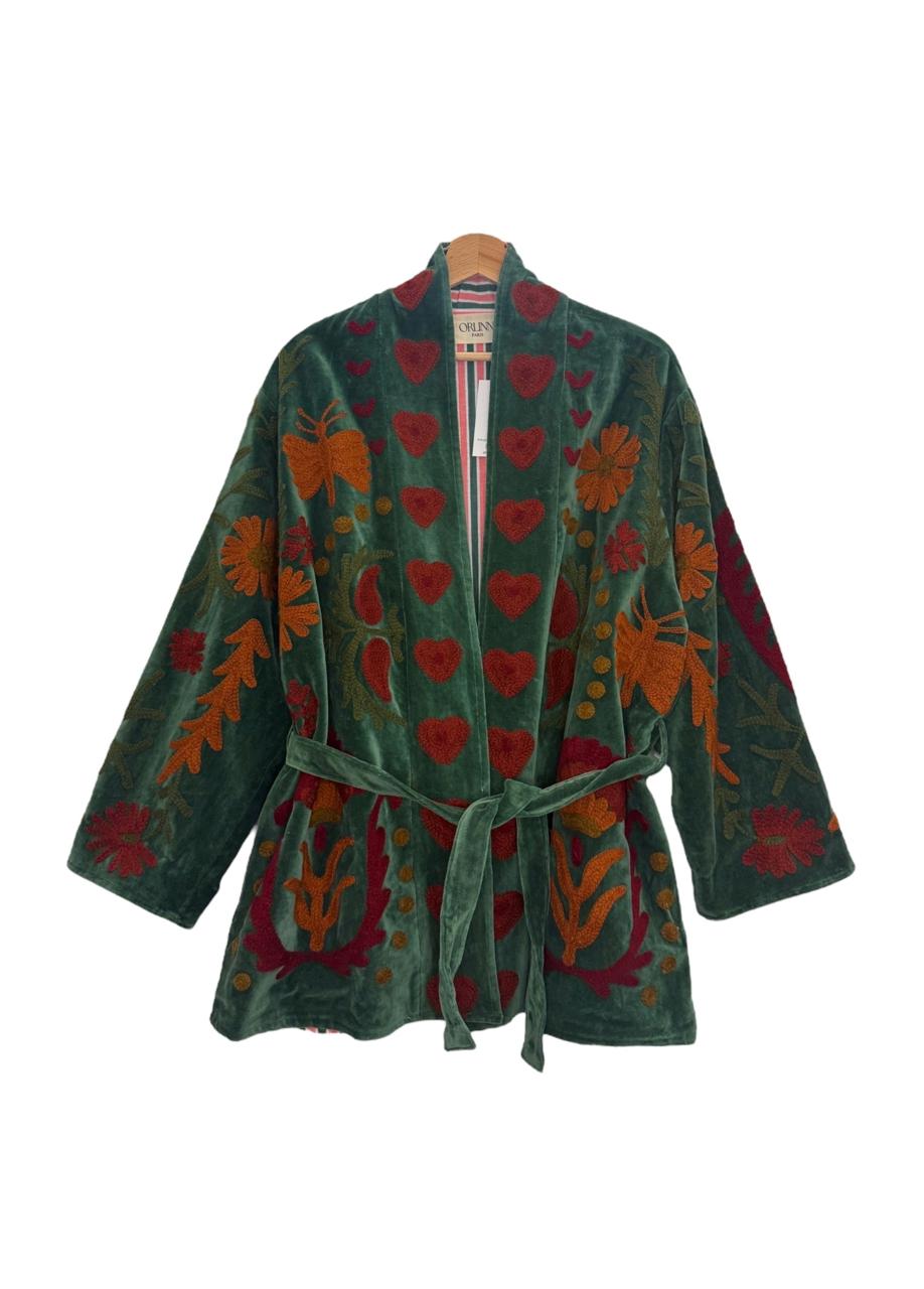 Jacket Olive embroidery Orlin