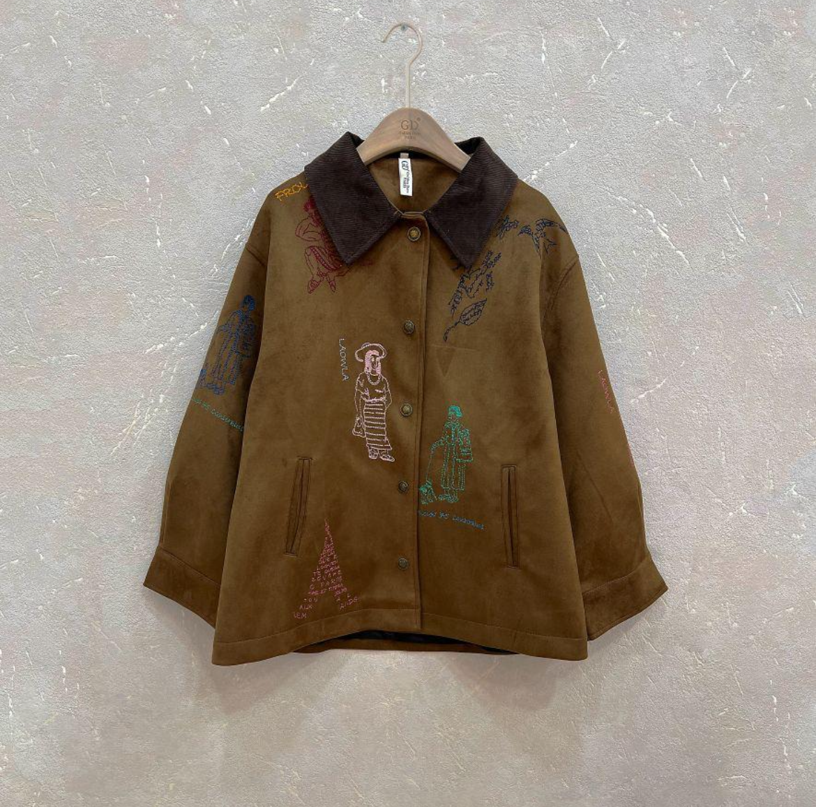 Jacket suede Brown