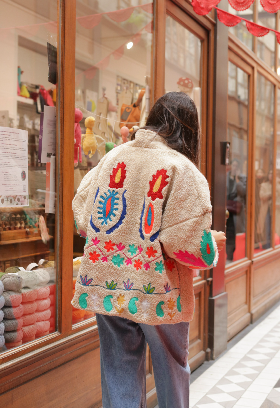Jacket Fur Colorful neon