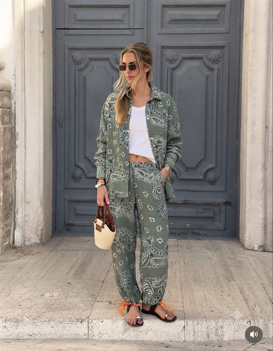 Set bandana olive