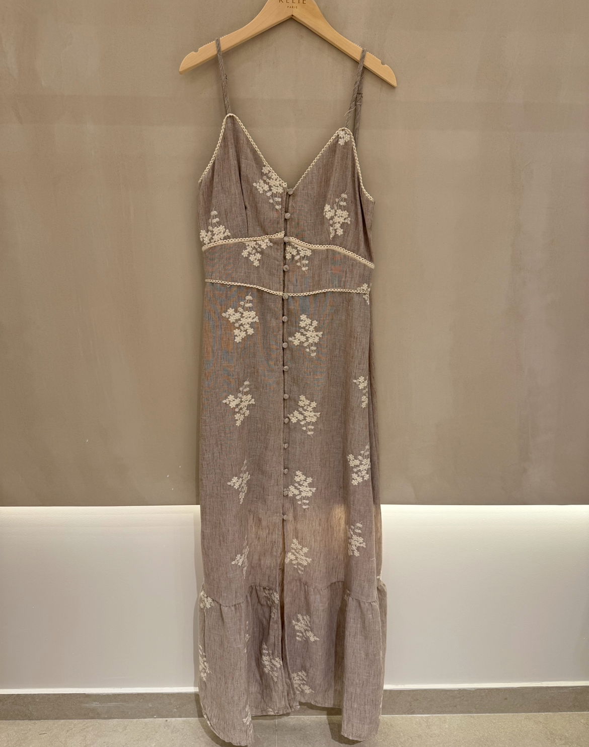 Dress cafe lace offwhite