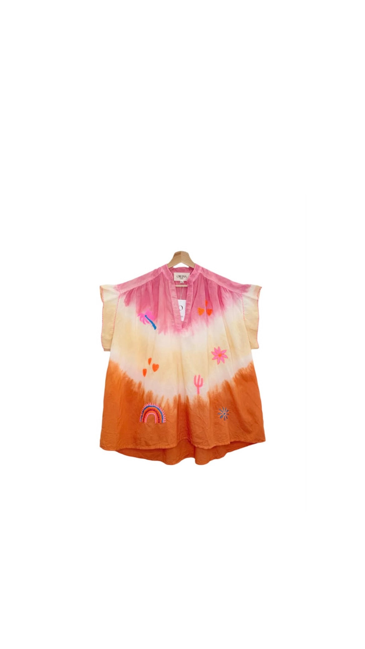 Shirt pink orange