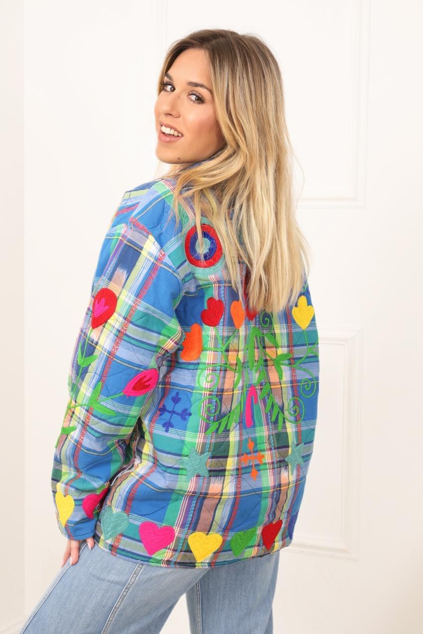 Jacket embroidery colorful