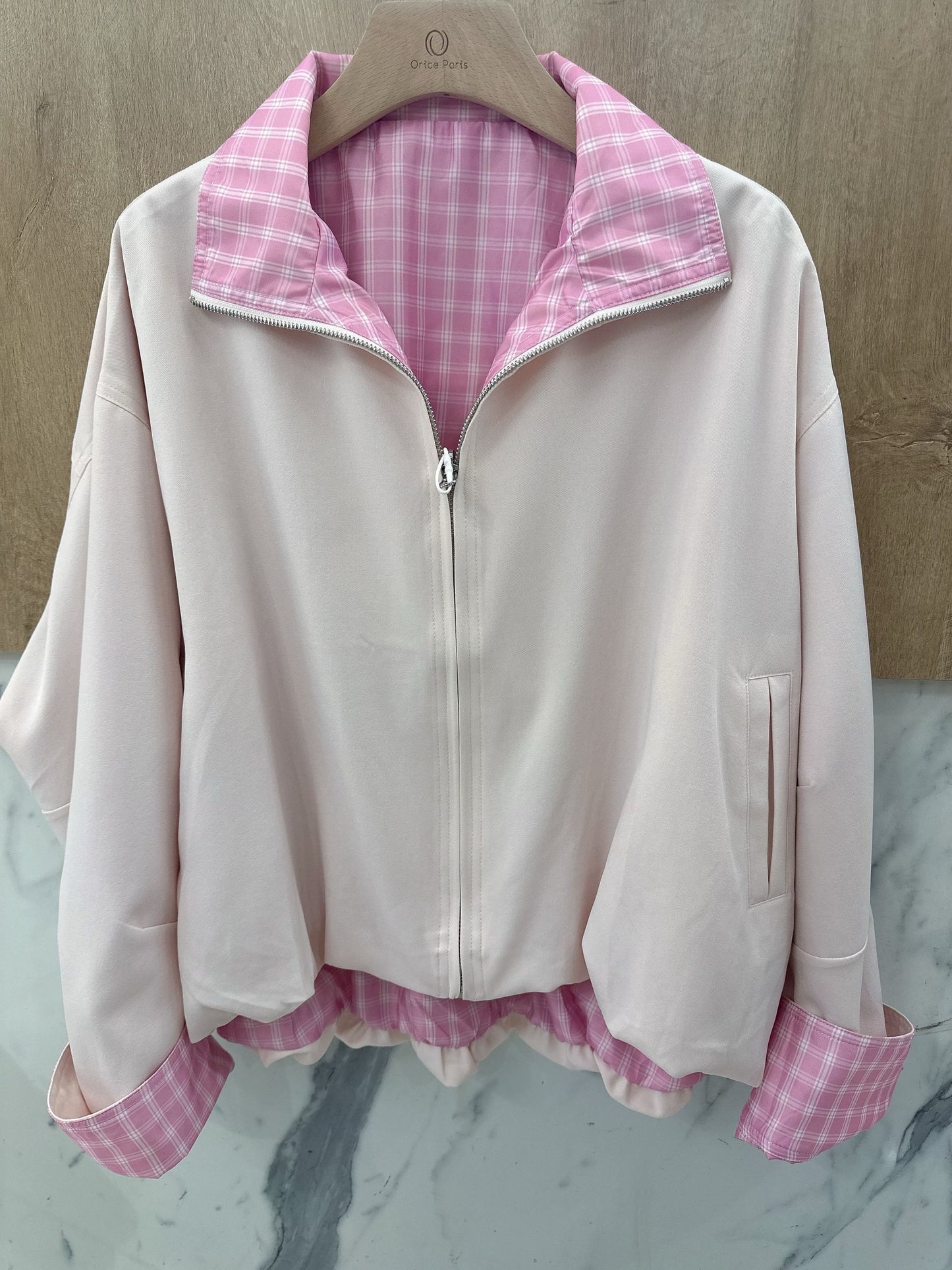 Jacket double face pink