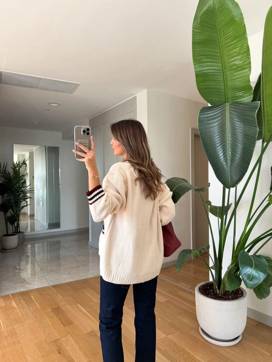 Cardigan Knitted 2 Lines