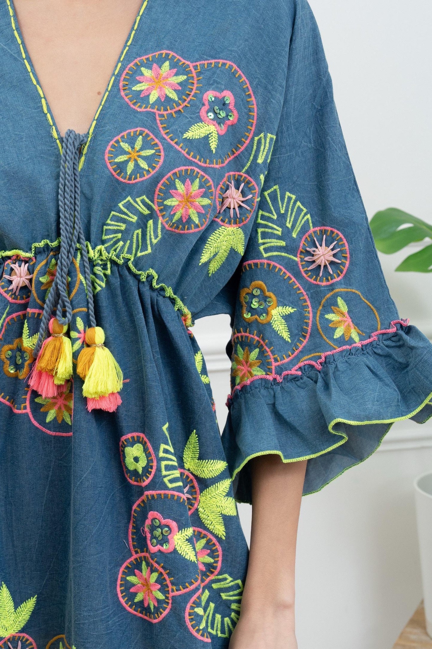 Dress denim cotton pattern