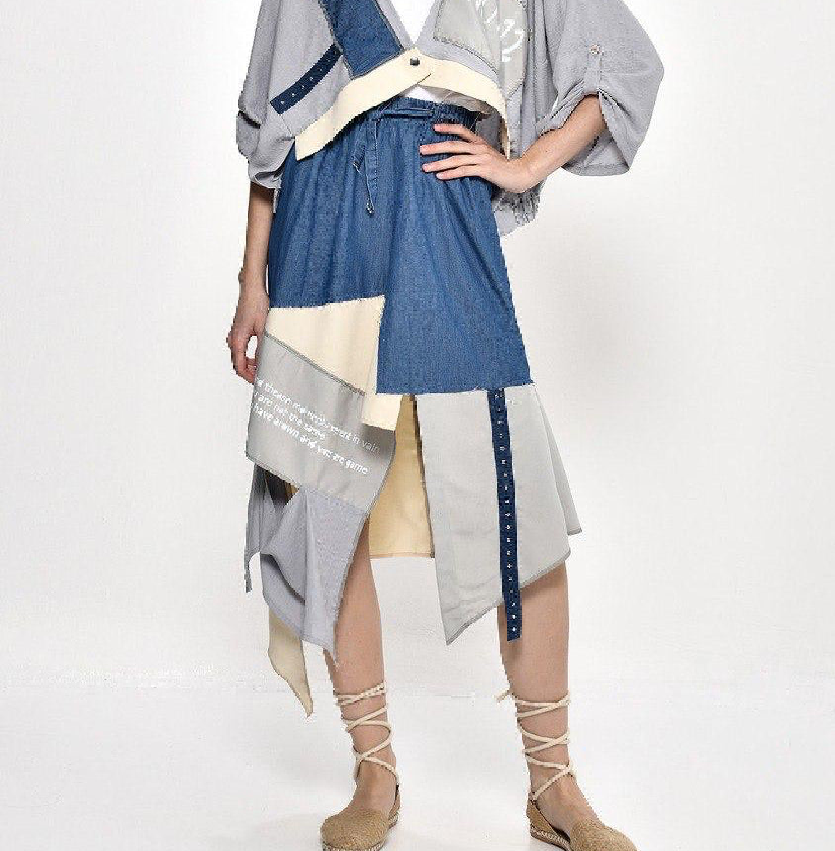 Skirt denim mix