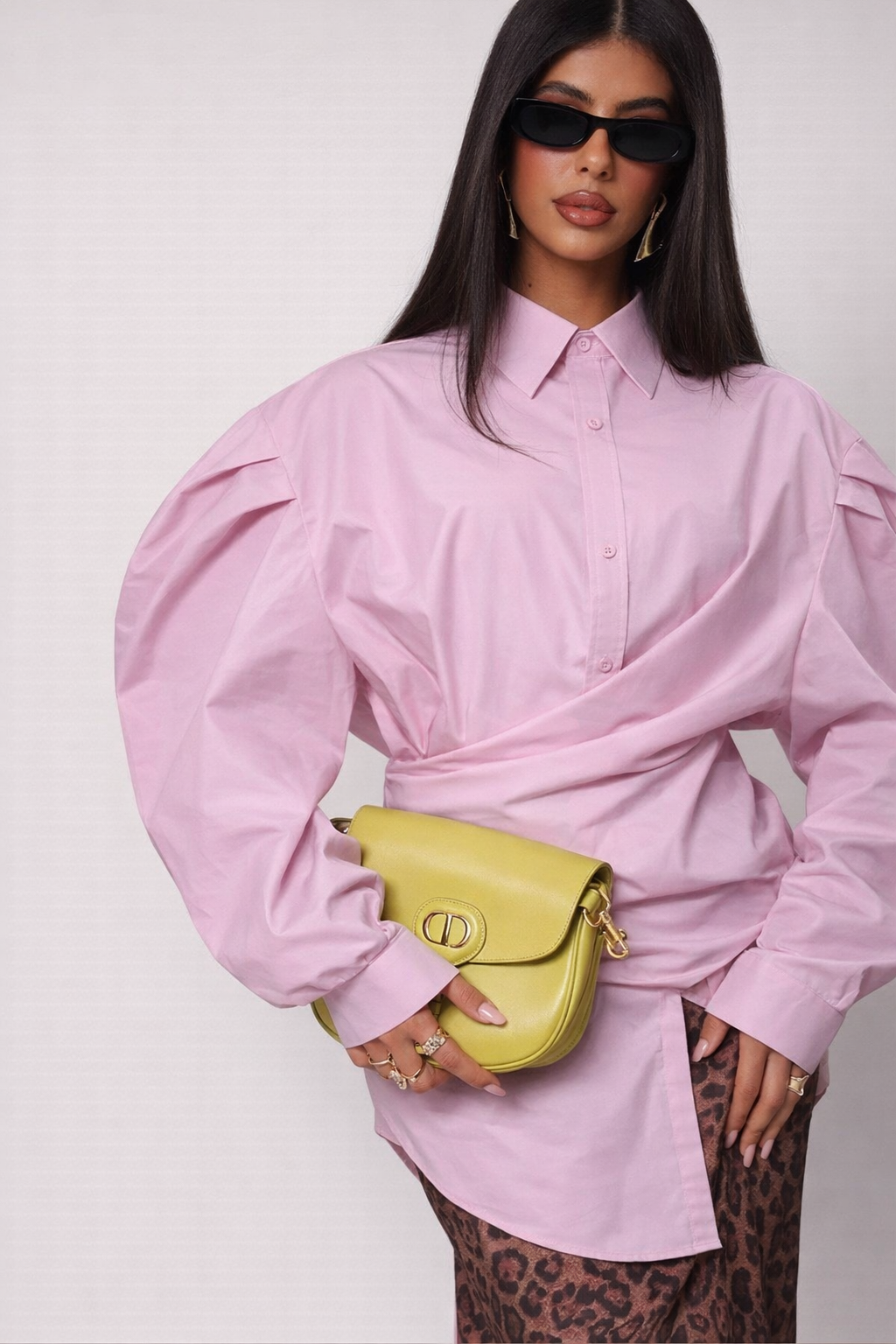Shirt pink surplice